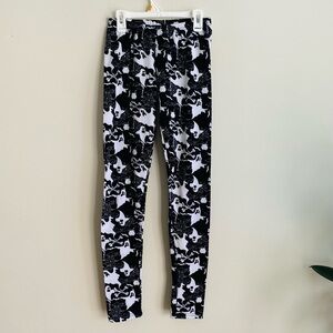 Poof New York Halloween ghost fleece lined leggings